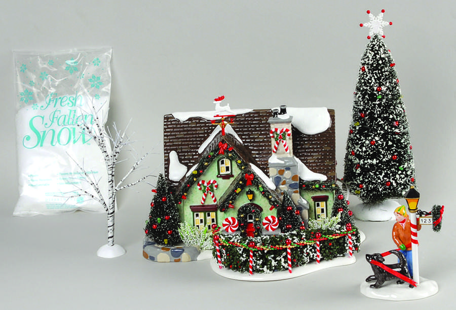 Christmas Lane-Snow Village Peppermint House - Boxed by Department 56-1