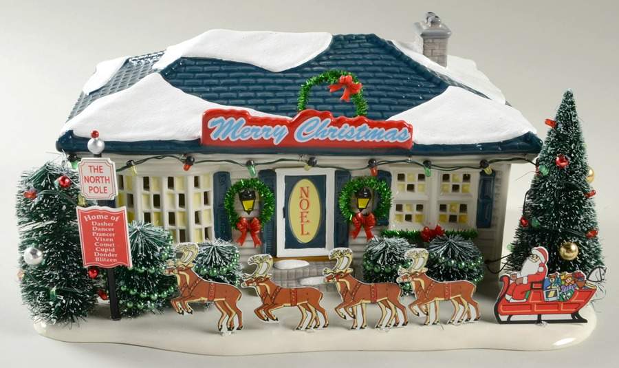 Christmas Lane-Snow Village Season's Greetings House - Boxed by Department 56-1