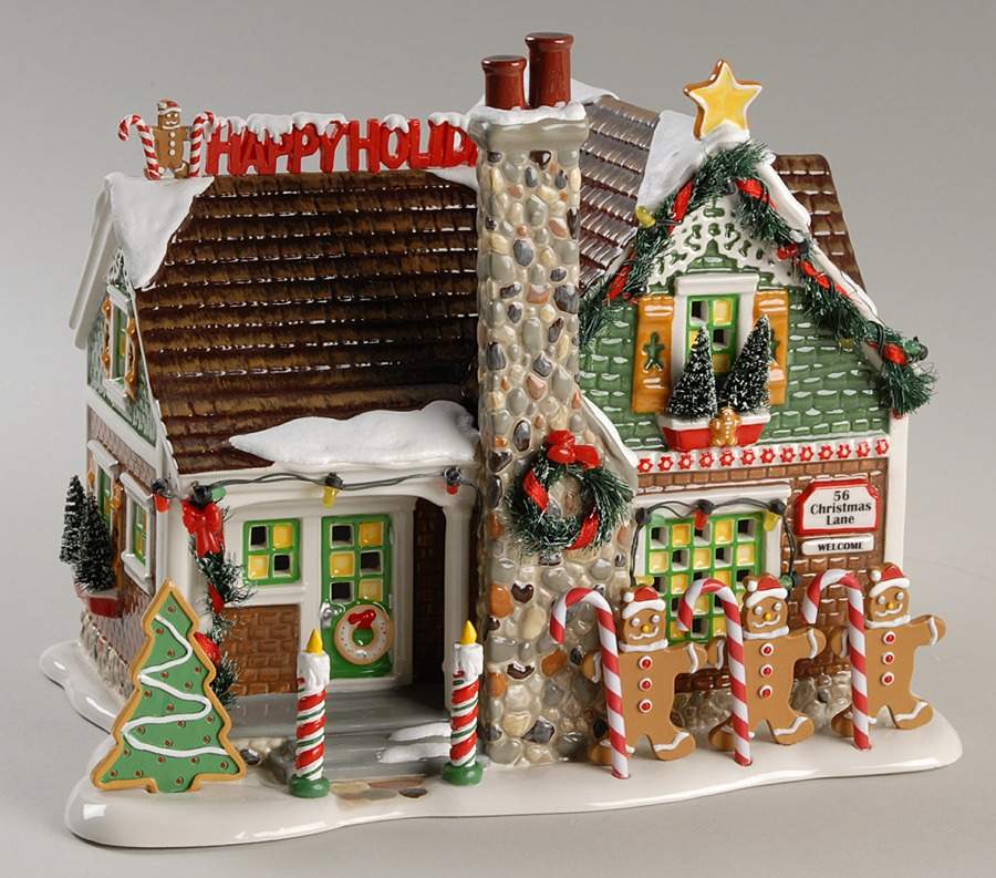 Christmas Lane-Snow Village Gingerbread House - Boxed by Department 56-1