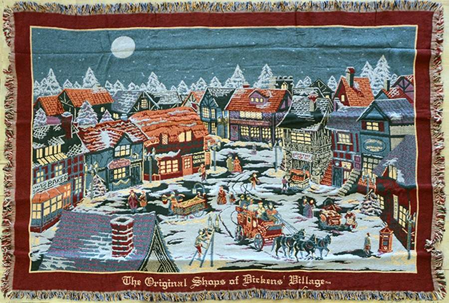 Dickens Village Woven Throw Series Second In Series Woven Throw - Boxed by Department 56-1