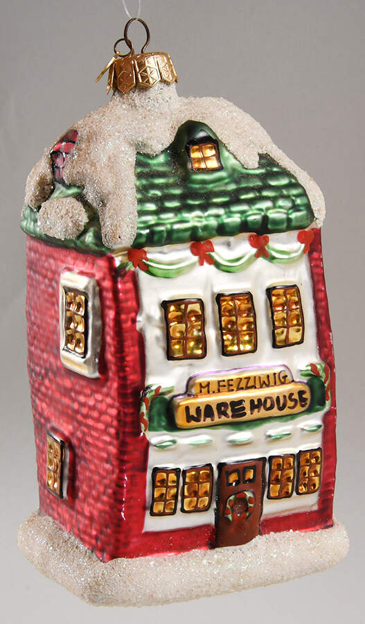 Night Before Christmas-Dickens Village M Fezziwig Wharehouse - No Box by Department 56-1