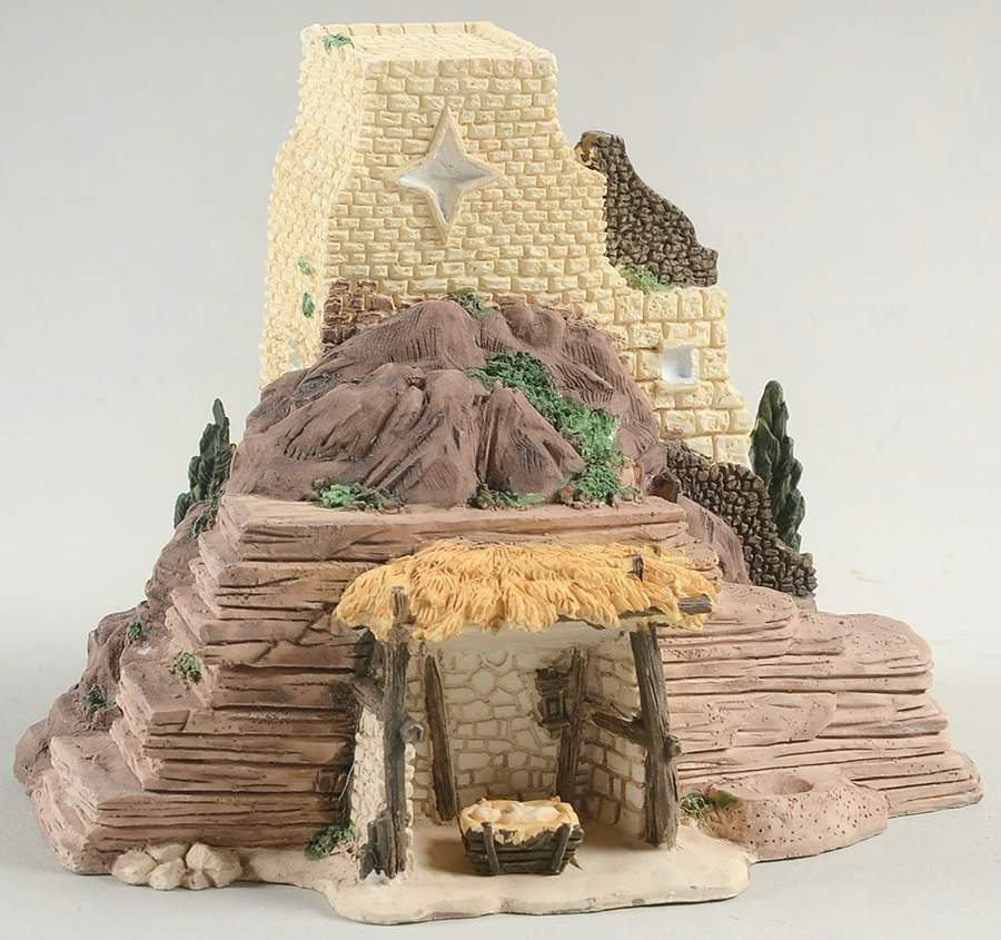 Little Town of Bethlehem Miniatures Manger With Jesus - No Box by Department 56-1