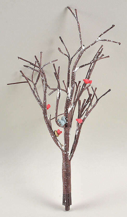 General Animated Accessories Birch Tree With Birds - No Box by Department 56-1