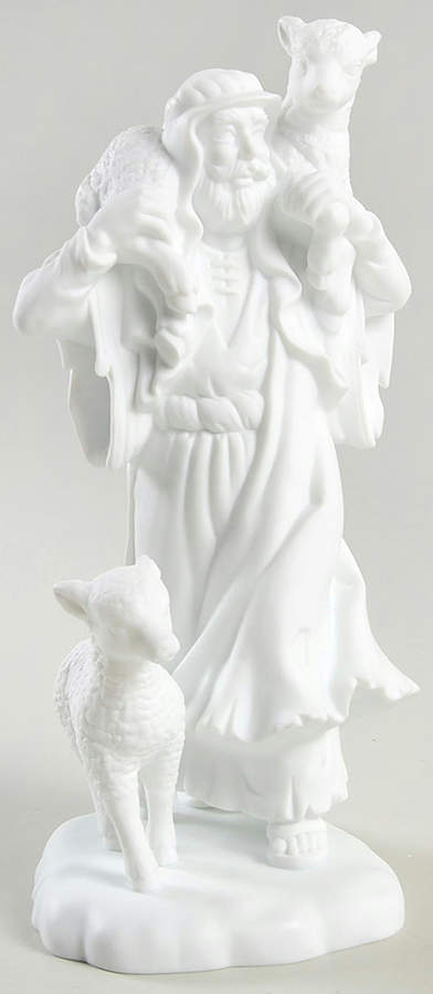Inspirational Silhouette Treasures Shepherd With Two Sheep - No Box by Department 56-1