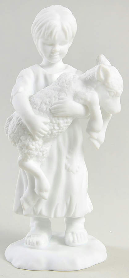 Inspirational Silhouette Treasures Shepherd Boy With Lamb - No Box by Department 56-1