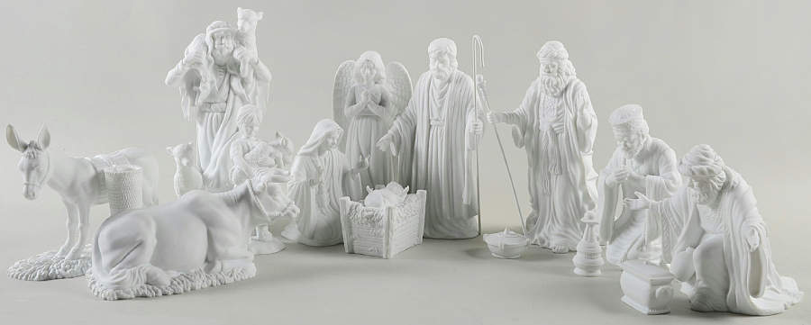 Inspirational Silhouette Treasures Boxed Set Of 14 - Nativity-Set Of 14 by Department 56-1