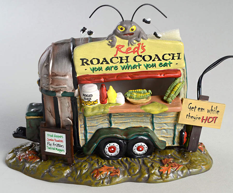 Haunted Wheels-Snow Village Halloween Red's Roach Coach - Boxed by Department 56-1