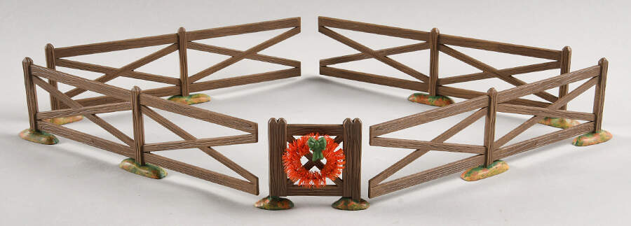 Harvest Collection Accessories Brown Crossbuck Fence Set Of 5 - Boxed by Department 56-1