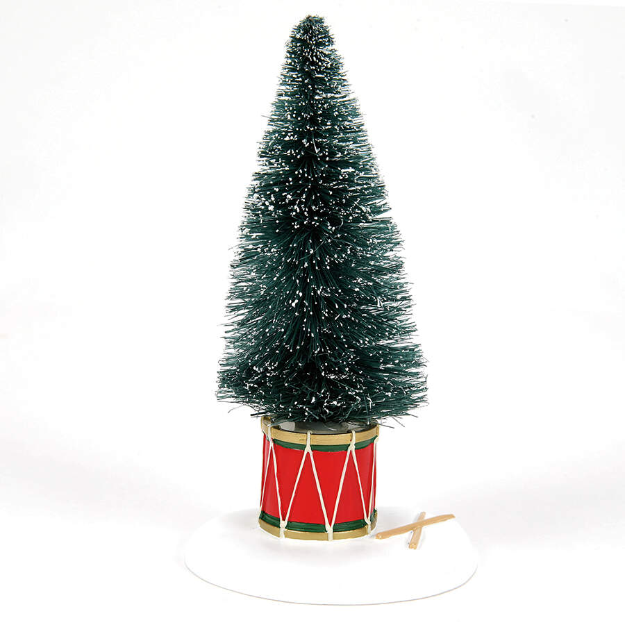 Twelve Days of Trees Twelve Drummers Drum Tree - No Box by Department 56-1