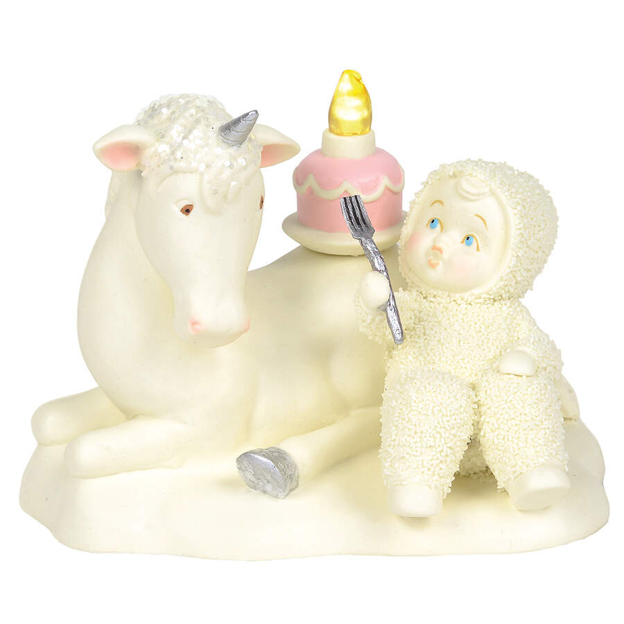 Unicorns Happy As A Unicorn Eating Cake - Boxed by Department 56-1
