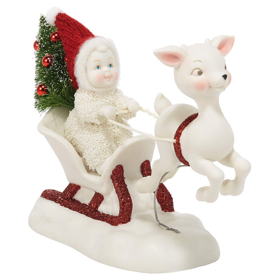 Christmas Memories One Deer Open Sleigh - No Box by Department 56-1