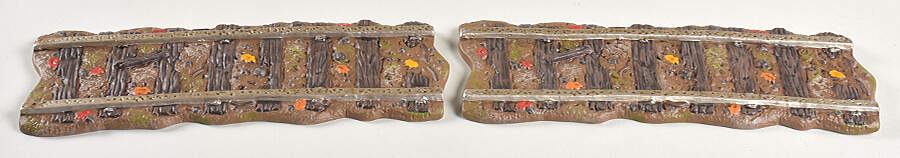 Haunted Rails - Snow Village Halloween Straight Train Track - Set Of 2 - No Box by Department 56-1