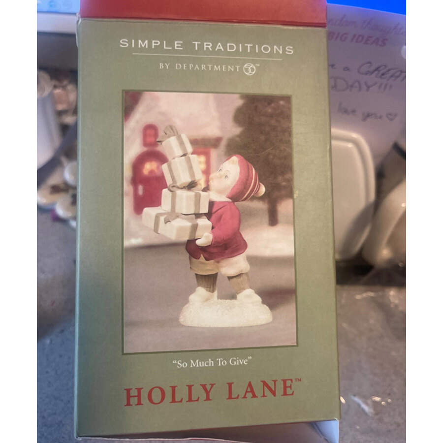 Holly Lane So Much To Give - Boxed by Department 56-1