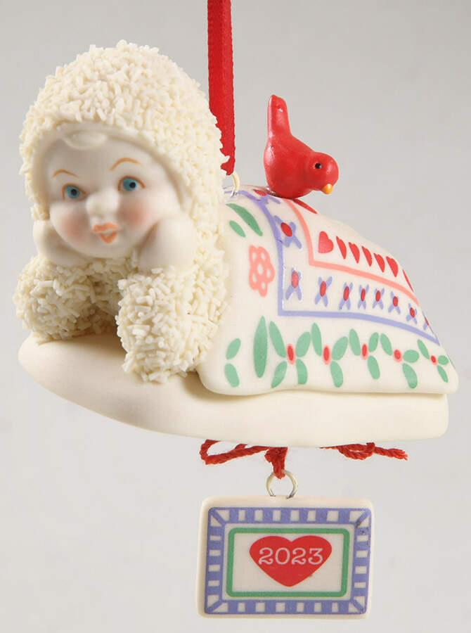 Snowbabies Annual Ornaments Quilted In Love - Boxed by Department 56-1