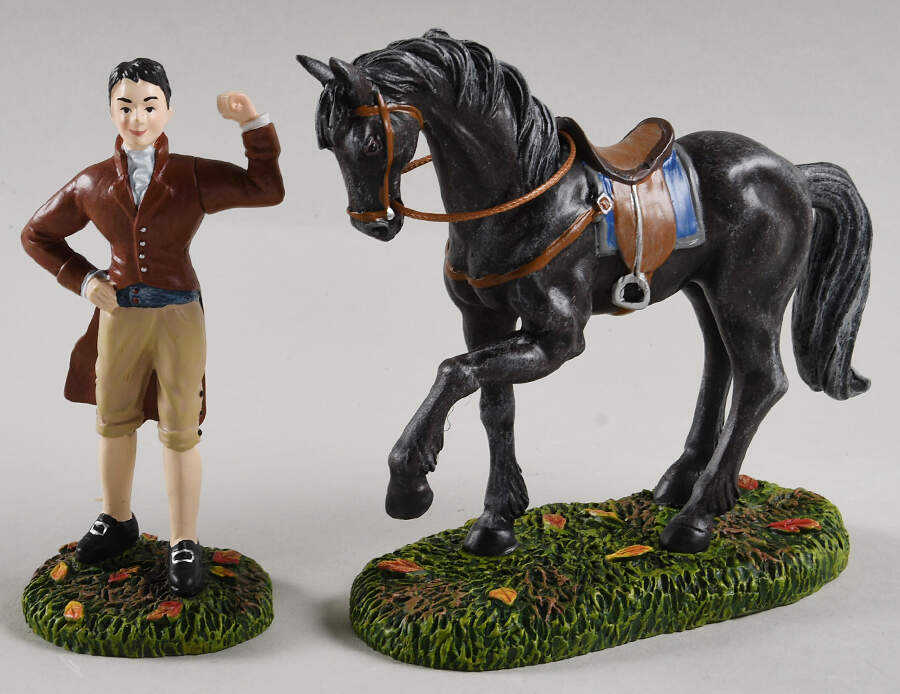 Sleepy Hollow-Snow Village Halloween Brom Van Brunt & Daredevil - Boxed by Department 56-1