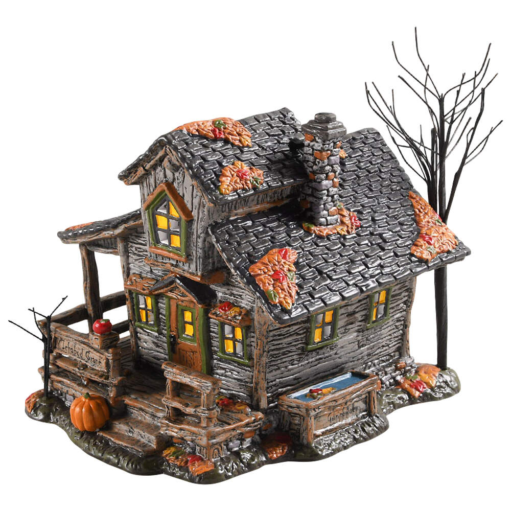 Sleepy Hollow-Snow Village Halloween Ichabod Crane's House - No Box by Department 56-1