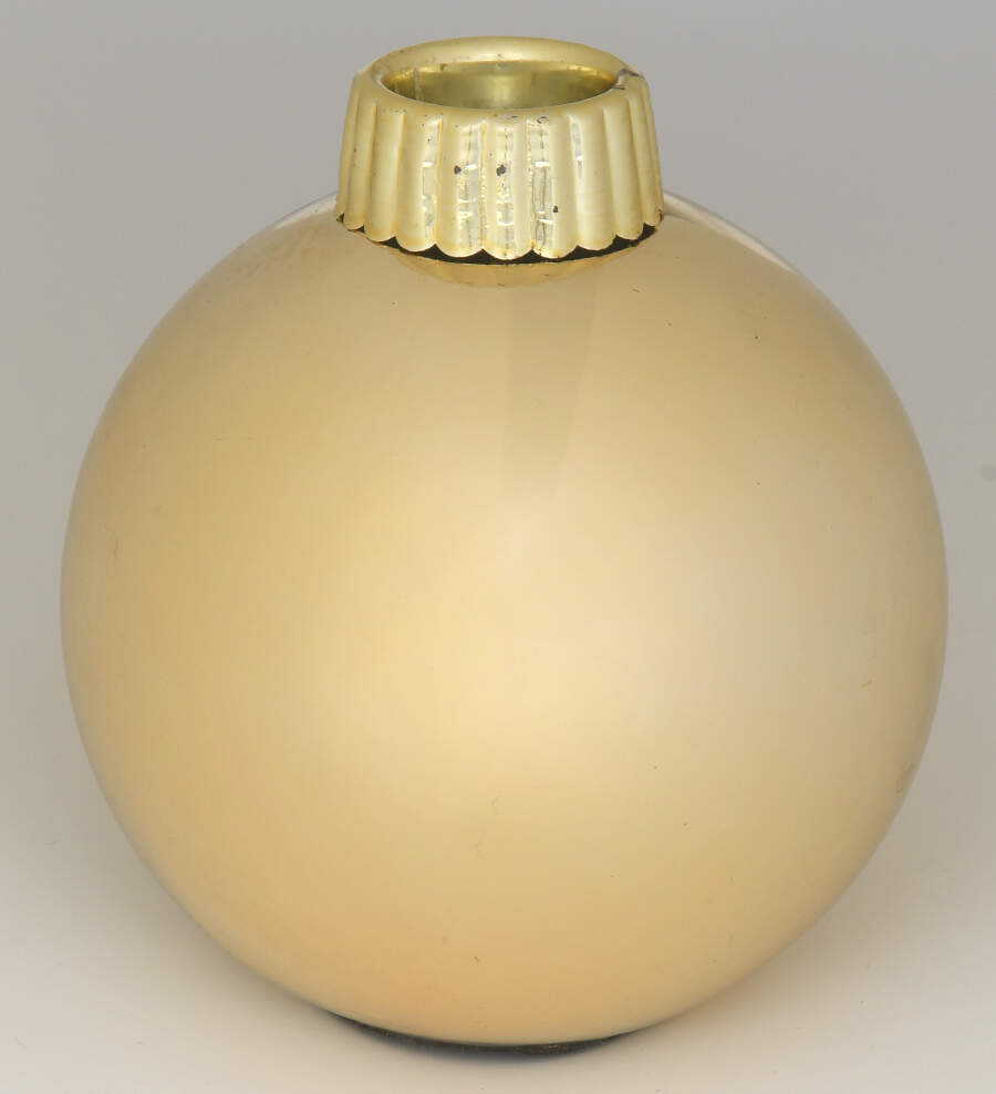 Mercury Glass Candle Holders Gold Ornament Taper Holder - No Box by Department 56-1