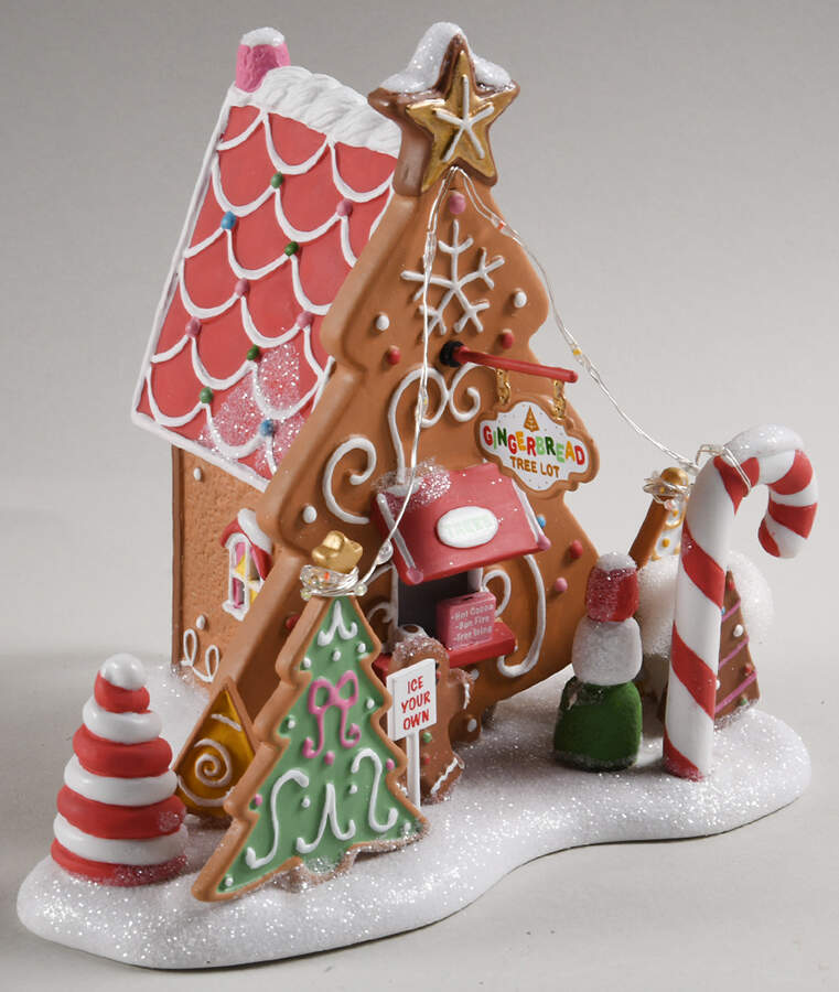 Gingerbread Lane - North Pole Ice Your Own Tree Lot - No Box by Department 56-1