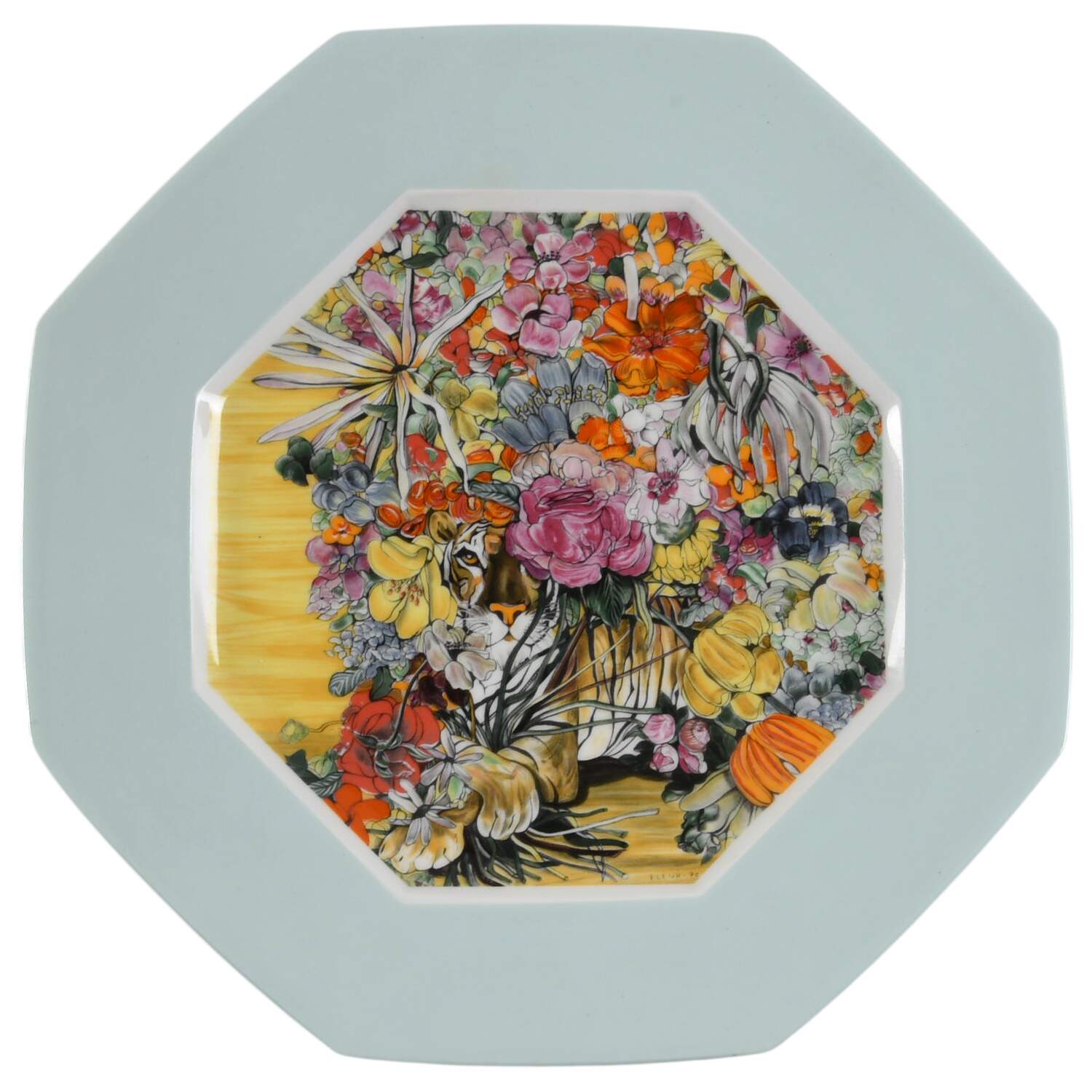 Wildlife Collection Tiger Bouquet - Blue - Boxed by Denby-Langley-1