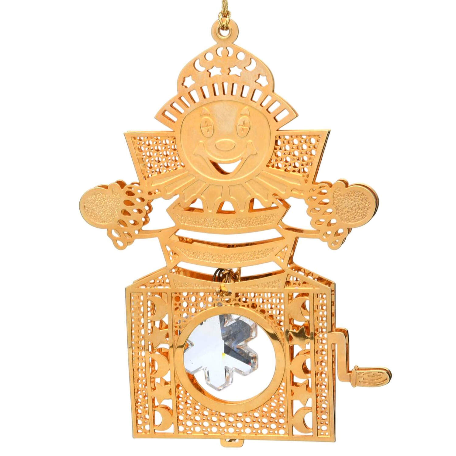Gold-And-Crystal Ornaments Jack In The Box - No Box by Danbury Mint-1