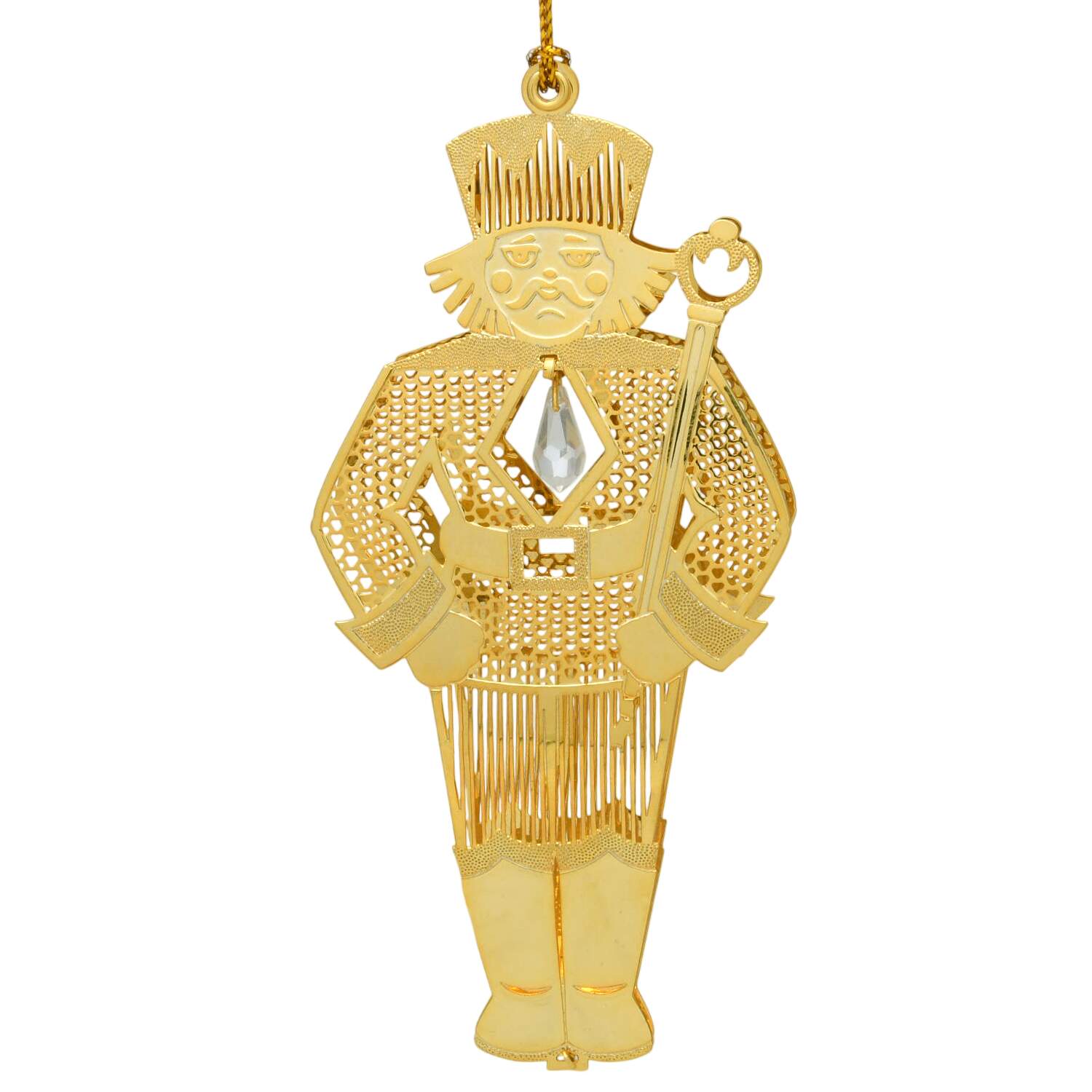 Gold-And-Crystal Ornaments Nutcracker - No Box by Danbury Mint-1