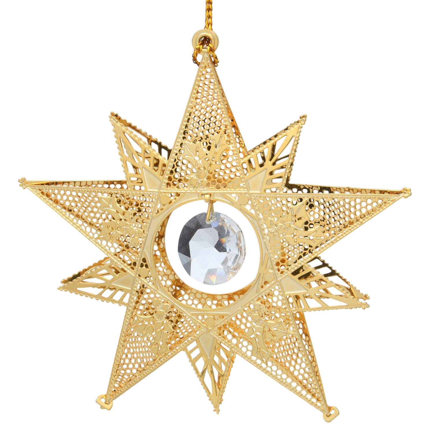 Gold-And-Crystal Ornaments Star - No Box by Danbury Mint-1
