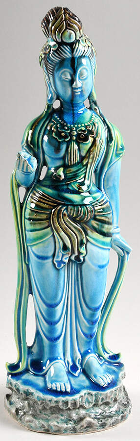 Enesco Figurines & Giftware Oriental Woman -Blue,Green - No Box by Enesco-1