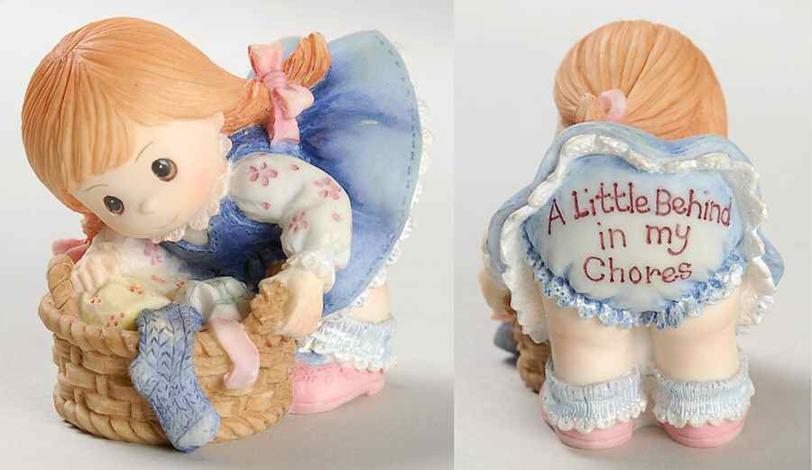 Enesco Figurines & Giftware A Little Behind In My Chores - Boxed by Enesco-1