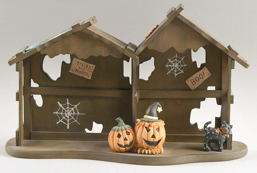 Calico Kittens Halloween House Display - Boxed by Enesco-1