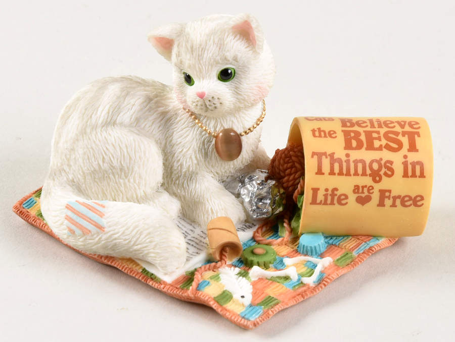 Calico Kittens Cats Believe Things Free - No Box by Enesco-1