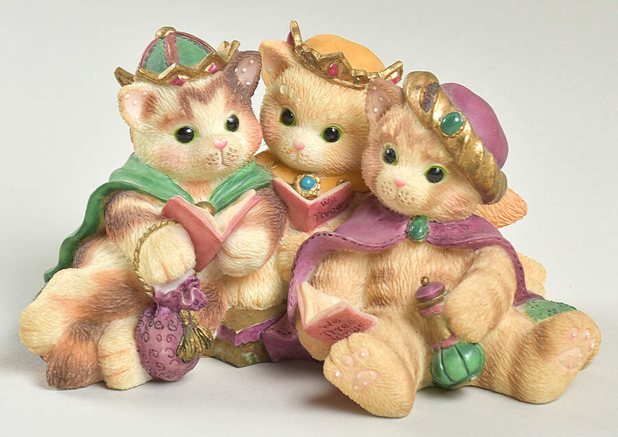 Calico Kittens We Three Kings - Boxed by Enesco-1
