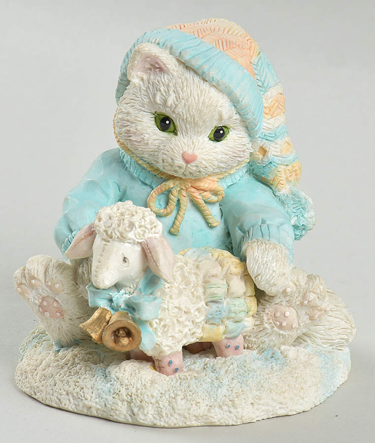 Calico Kittens Ewe Warm My Heart - No Box by Enesco-1