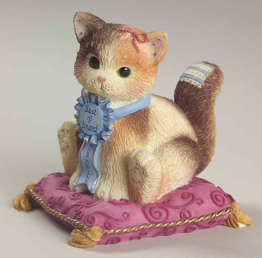 Calico Kittens Blue Ribbon Friend - No Box by Enesco-1
