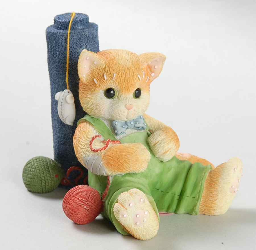 Calico Kittens Scratchin To Find Friend - No Box by Enesco-1