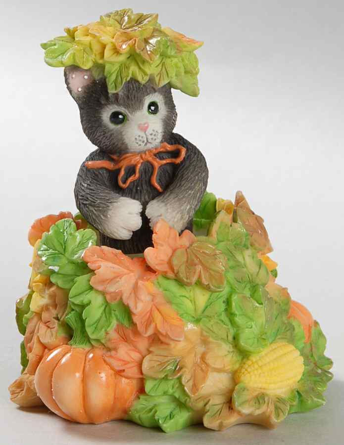 Calico Kittens Kitten In Pumpkin - Boxed by Enesco-1