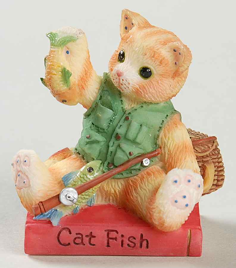 Cat-A-Log of Kit-Ties Cat Fish - Boxed by Enesco-1