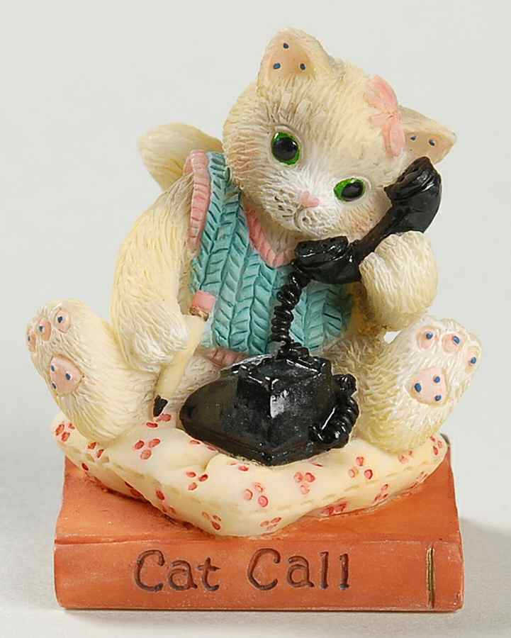 Cat-A-Log of Kit-Ties Cat Call  - Boxed by Enesco-1