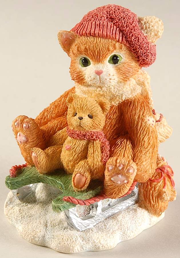 Calico Kittens Hold Onto Friendship - No Box by Enesco-1