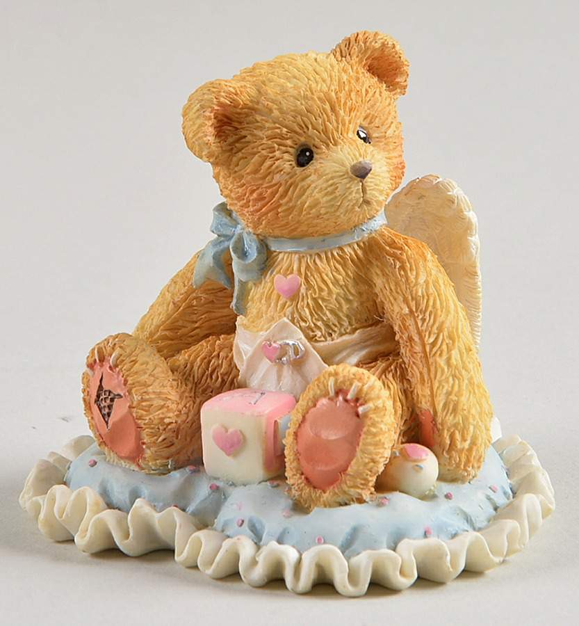 Cherished Teddies Valentine's Little Bundle Of Joy-Blue-Boy - No Box by Enesco-1