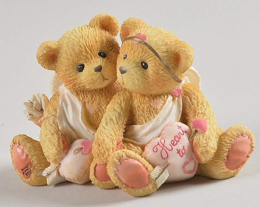 Cherished Teddies Valentine's Heart To Heart - Boxed by Enesco-1