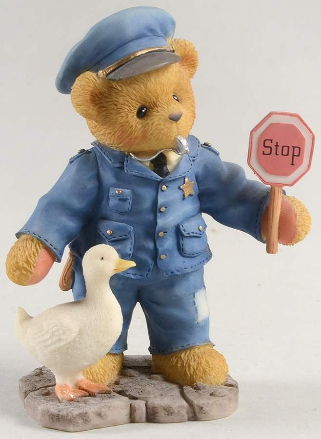 Cherished Teddies Kent Officer-I'Ve Got A Warrant-Stop - No Box by Enesco-1