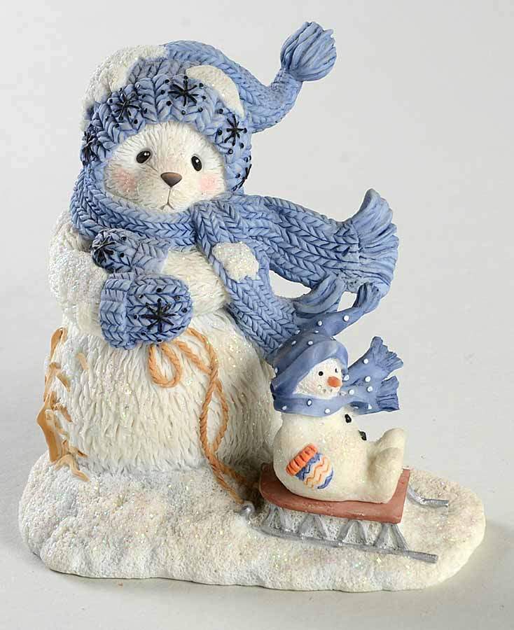 Cherished Teddies Snow Bears Nora- Brrrrr - Boxed by Enesco-1
