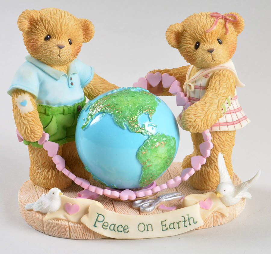 Cherished Teddies Parker & Carly-Spread Love Around - No Box 629 by Enesco-1