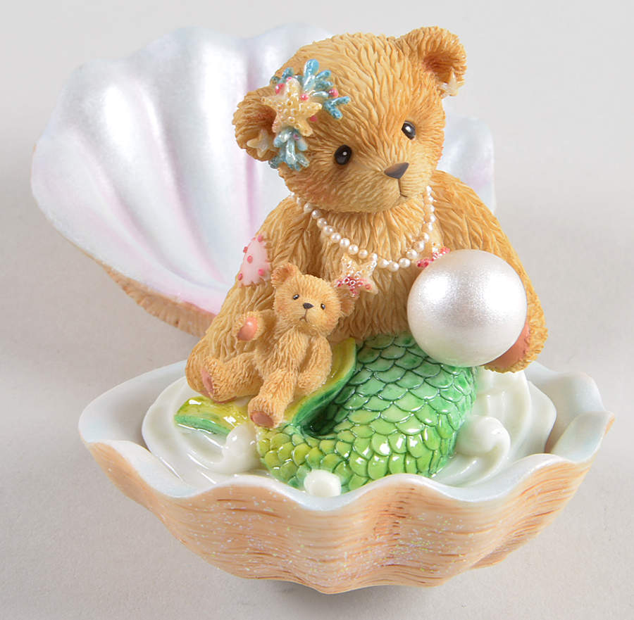 Cherished Teddies Mermaid & Shell-Adoption Center-Set Of 2 - With Box-Bx564 by Enesco-1
