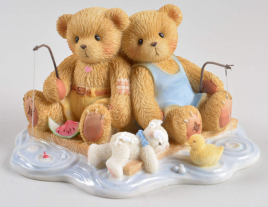 Cherished Teddies Owen & Jared-When School Is Ou - With Box-Bx555 by Enesco-1