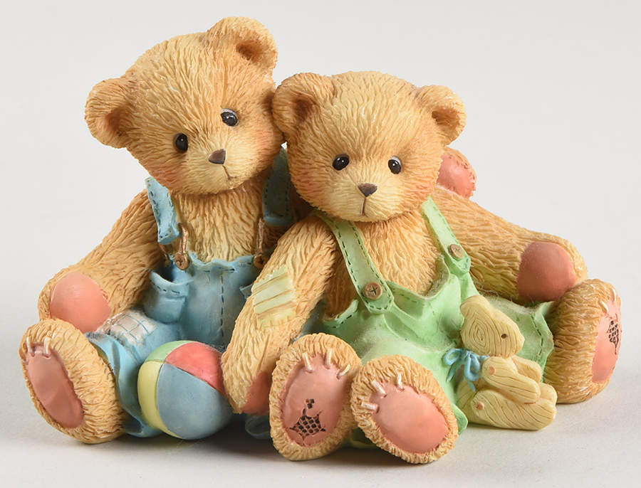 Cherished Teddies Travis And Tucker-We're In This Together - With Box by Enesco-1