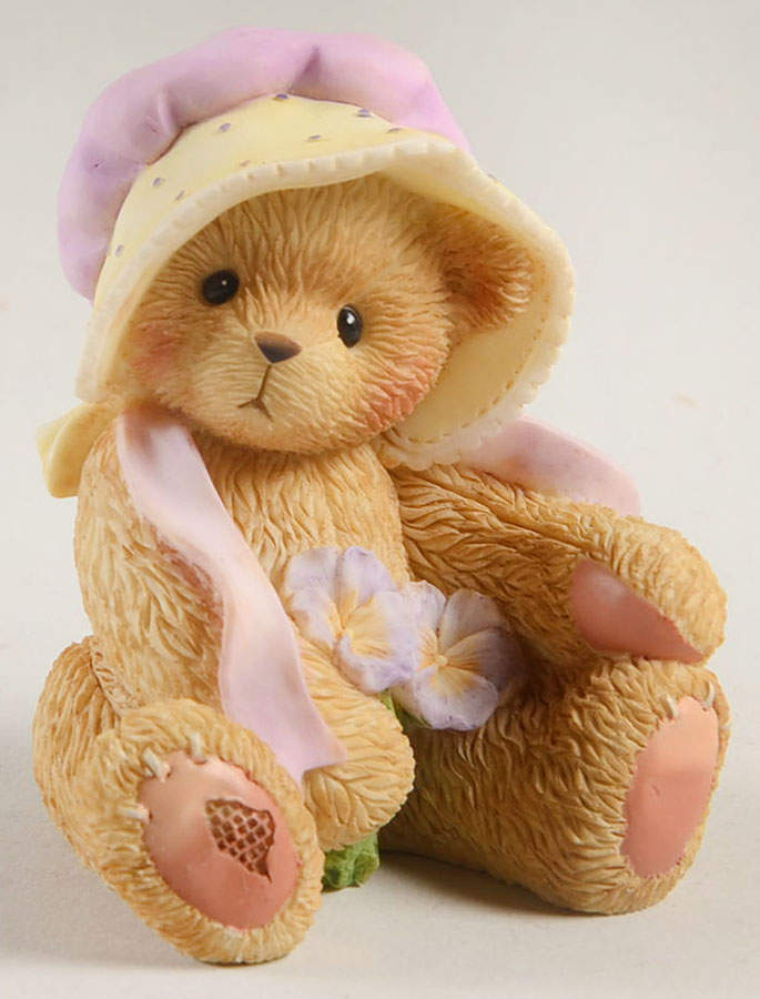 Cherished Teddies Pansy-A Blossoming Friendship Always - Nb330, No Box by Enesco-1