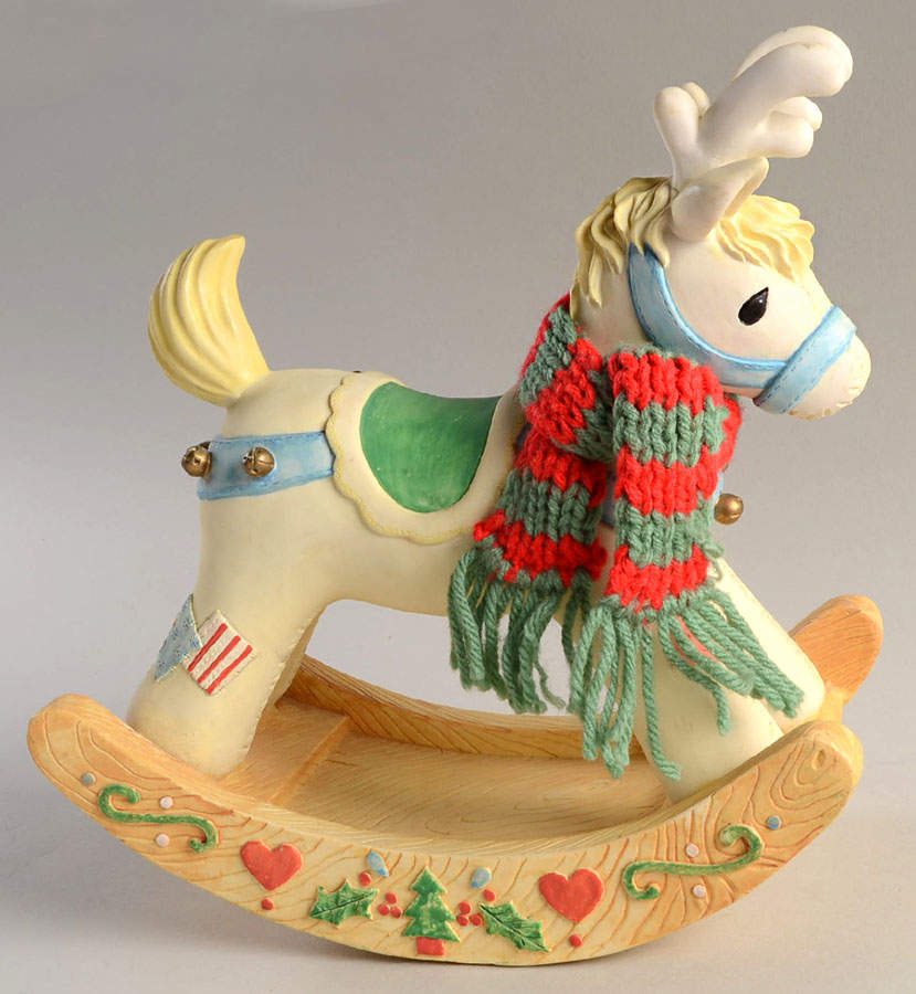 Cherished Teddies Rocking Horse Only - No Box 751a by Enesco-1