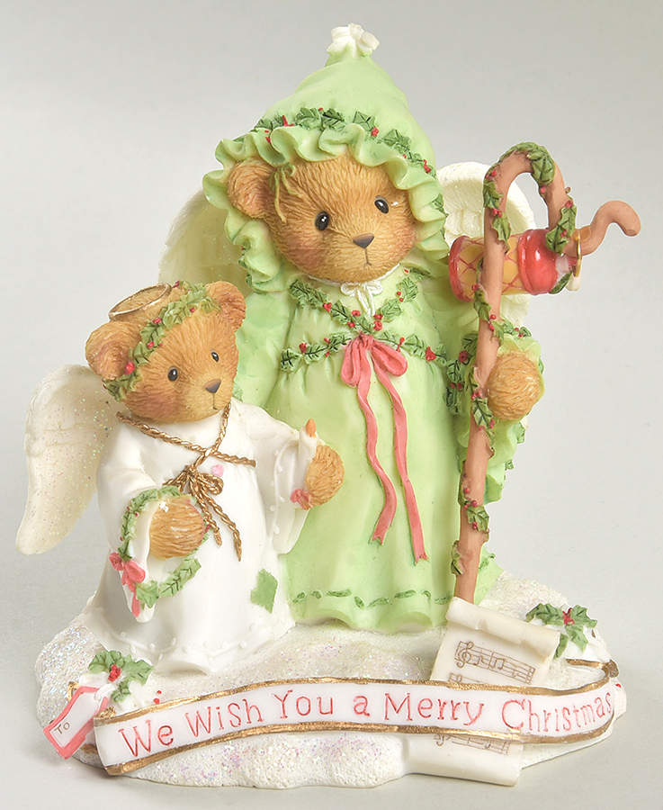Cherished Teddies Christmas Beverly & Lila-We Wish You A Merry Chris - Boxed by Enesco-1