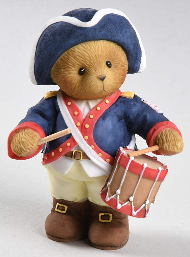 Cherished Teddies Reese, Proud Americans March Onward - With Box Bx800 by Enesco-1